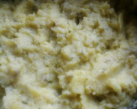 Purê de batata doce com salsinha