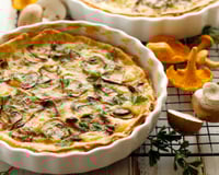 Quiche de Cogumelos e Queijo