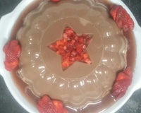 Flan de chocolate