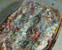 Lasanha de massa de pastel