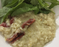 Risoto Urbano de tomate seco com rúcula