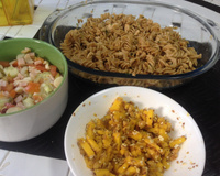 Salada mista light com macarrão integral