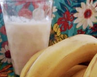 Vitamina de banana com farinha láctea