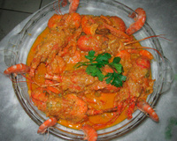 Lagostins ao molho rosé