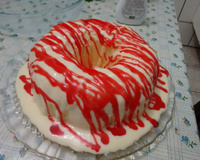 Sorvete quente com groselha