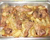 Frango assado crocante