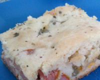 Torta salgada de salsicha simples