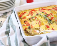 “Leva cinco minutos e o resultado é delicioso”: receita de torta de legumes feita por nutricionista