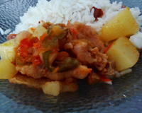 Fillé de peixe com batatas
