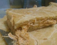 Torta de frango macia de batedeira