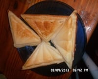 Pão de queijo na sanduicheira