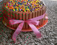 Bolo de Kit Kat à minha moda