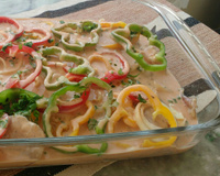 Filé de peixe assado