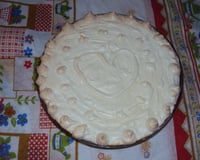 Doce de banana com creme