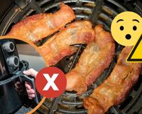 "Tenha cuidado": açougueiro explica por que você não deve cozinhar bacon na airfryer