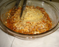 Espaguete com carne moída