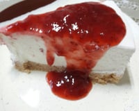 Cheesecake de morango tradicional