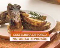 Costelinha de porco na panela de pressão