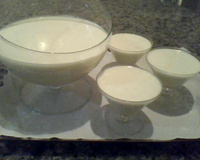 Falsa mousse de chocolate branco