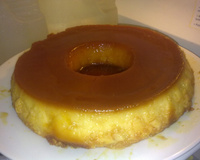 Pudim cremoso de coco