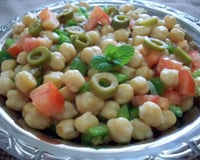 Salada de grão-de-bico