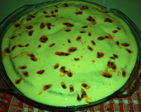 Pavê de maracujá com creme de chocolate ao pão de ló