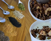 Esse ingrediente deixa a sua granola doce com 20 X mais cálcio que o leite: aprenda receita low carb