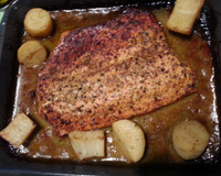 Salmão ao molho de maracujá