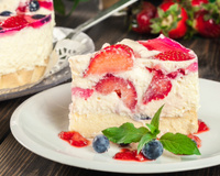 Recheio de morango para bolo