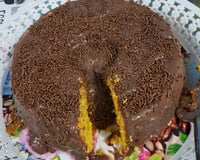 Bolo vulcão de cenoura