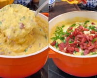 Caldo de milho com queijo e bacon: a mistura perfeita para saborear nos dias frios