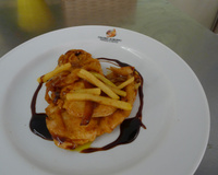 Filé de frango com maçã