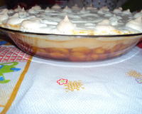 Doce de banana com creme