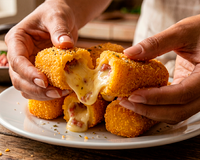 Adeus batata frita: polenta crocante com queijo e linguiça vai do petisco a acompanhamento do prato principal