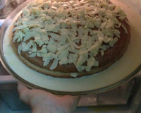 Bolo gelado de chocolate branco