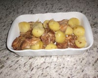 Frango assado com maionese