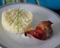 Enroladinho de frango e bacon