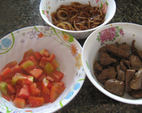 Fígado acebolado de porção