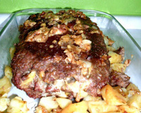 Rocambole de carne moída