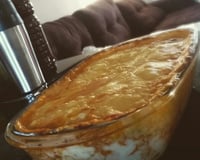 Frango desfiado ao creme de milho