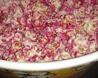 Pipoca doce com groselha