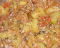 Abobrinha com Sardinha