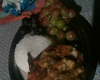 Chester desossado com farofa de frutas secas