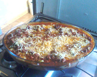 Lasanha de berinjela com palmito