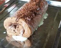 Rocambole de brigadeiro ou beijinho