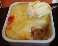 Escondidinho de frango e catupiry