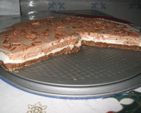 Mousse gelada de chocolate e iogurte