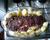 Rocambole de carne moída