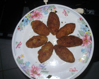 Croquete de sardinha saboroso