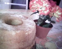 Bolo de farinha de trigo cremoso